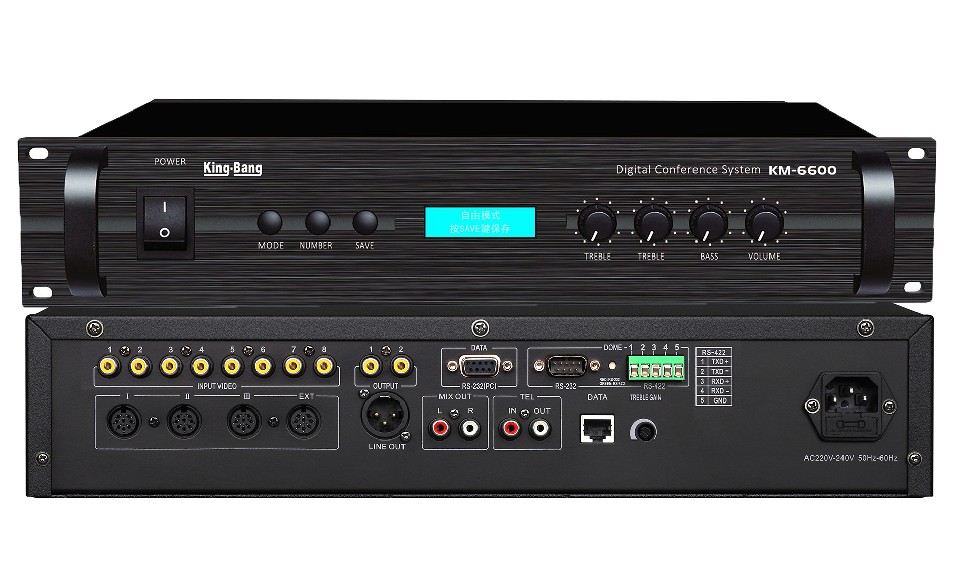討論、表決、視像型會(huì)議系統(tǒng)主機(jī)KM-6600